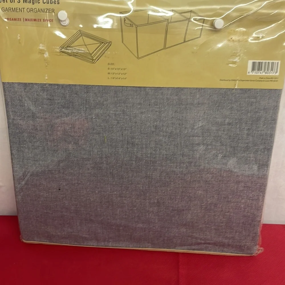 Set of 3 Magic Cubes Garment Organizer